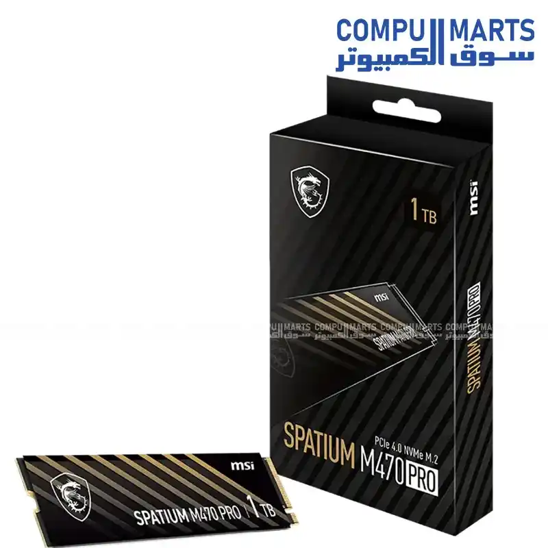 MSI SPATIUM M470 PRO PCIe 4.0 NVMe M.2 SSD (1TB / 2TB)