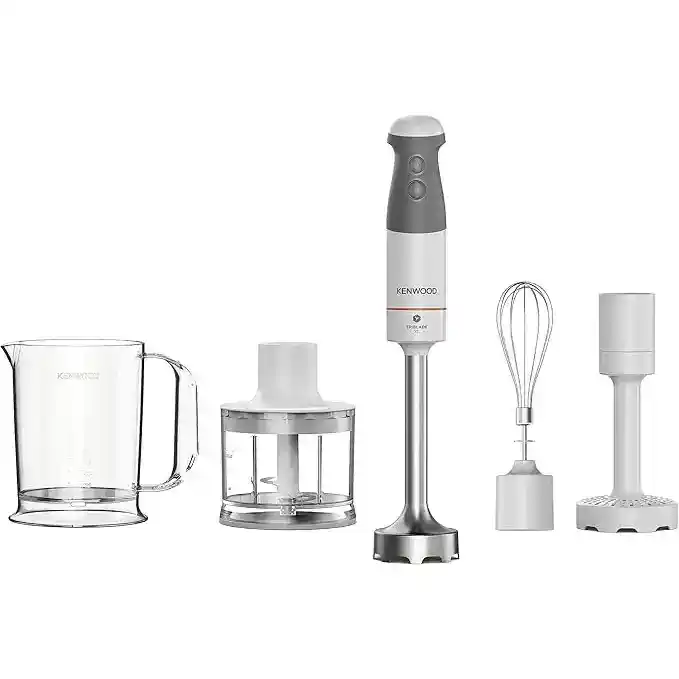 خلاط يدوي Kenwood HBM40.306WH Triblade XL، 850 واط - أبيض
