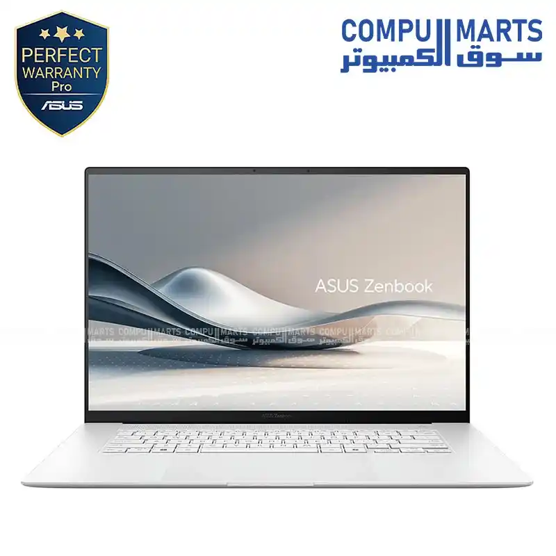ASUS ZenBook S 14 (UX5406AA-SW319W) Copilot+ PC - 14" 3K OLED 120Hz, Intel Core Ultra 9 386H , 32GB RAM, 1TB SSD, Intel AI NPU 50 TOPS, Windows 11 - Scandinavian White
