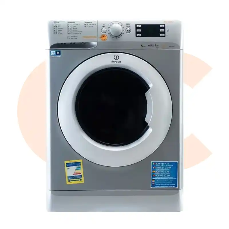Best-Selling غسالة ملابس انديست 9 كيلو بمجفف 6 كيلو 1400 لفة سلفر موديل XWDE 961480X S EU | Available Now at EHAB Center Home Appliances
