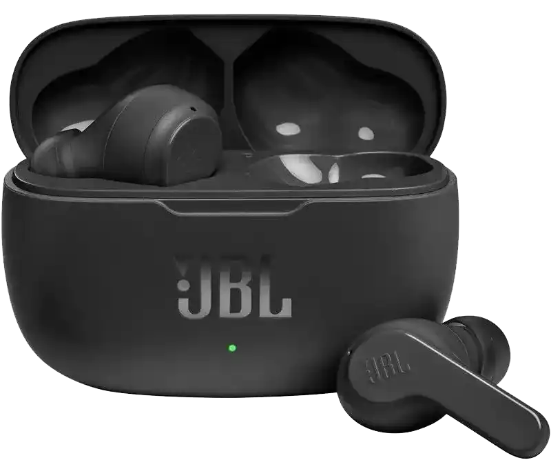 سماعه jbl ويف 200، بلوتوث 5.0، مقاومة للماء IPX2، أسود، W200TWSBLK