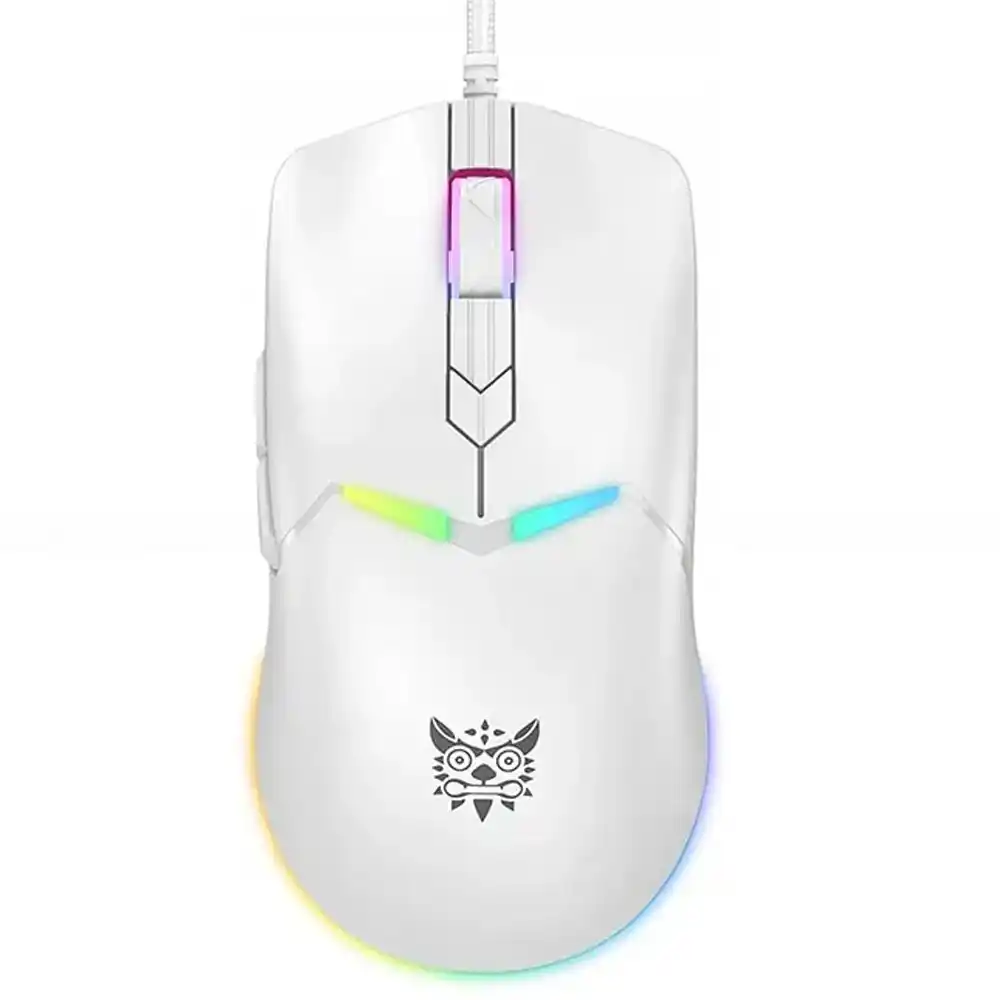 ماوس اونيكوما سلكي RGB جيمنج 6400 نقطة في البوصة CW929 - أبيض