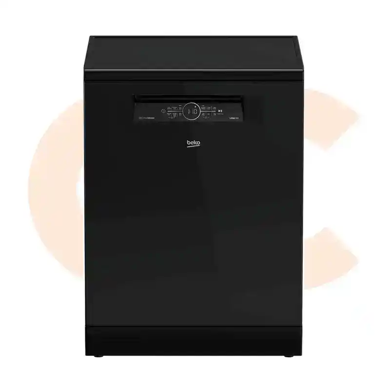 Best-Selling غسالة اطباق بيكو 15فرد 6 برامج 60سم تعقيم اسود زجاج انفرتر موديل BDFN36531GB | Available Now at EHAB Center Home Appliances