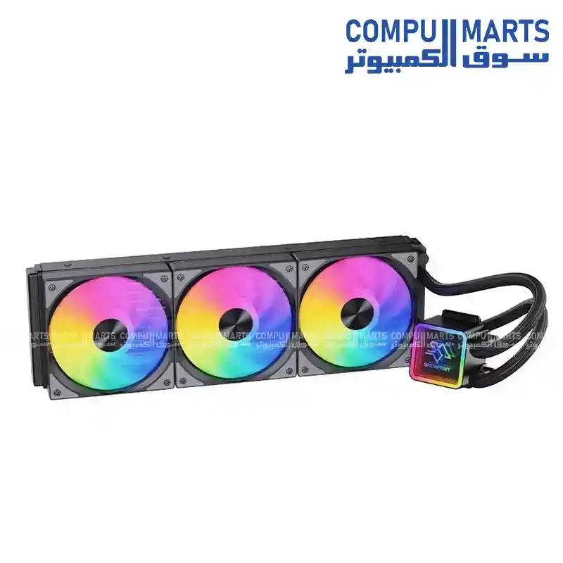SNOWMAN KS360 ARGB CPU Water Cooling 120mm Cooler ARGB Liquid CPU Cooler Aluminum 4-Pin LGA115X LGA1200 LGA1700 2066 AM4 AM5
