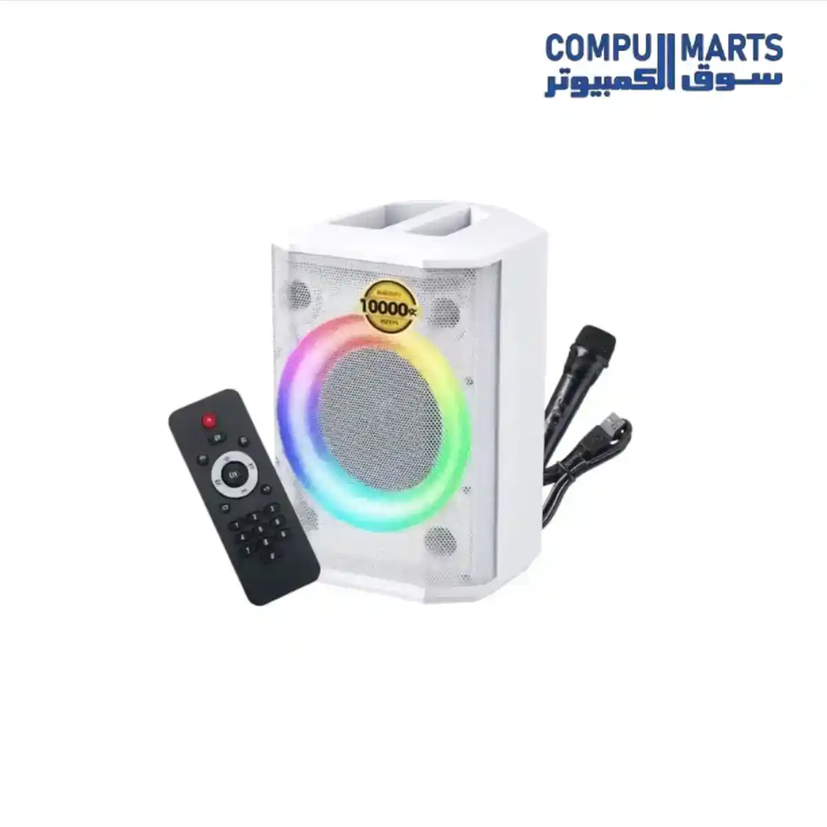 VOVO V-2125 8-Inch Portable Bluetooth Party Speaker 60W