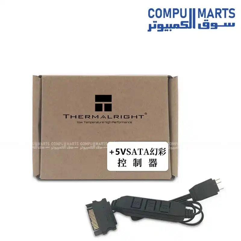 Thermalright 5V ARGB Fan Controller - SATA Power, 3-Pin RGB Connector, 2A Output