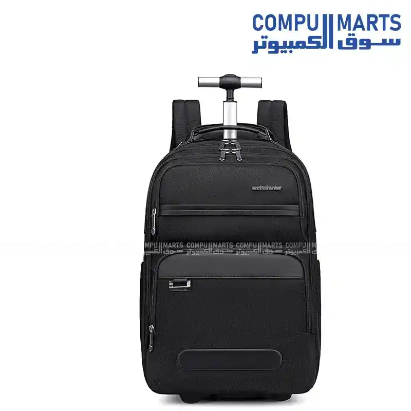 Arctic Hunter LG00656-1 Professional Rolling Backpack 19.5-Inch Water-Resistant Trolley Bag with 360° Opening, Laptop Compartment & Multi-Pockets for Business and Travel
