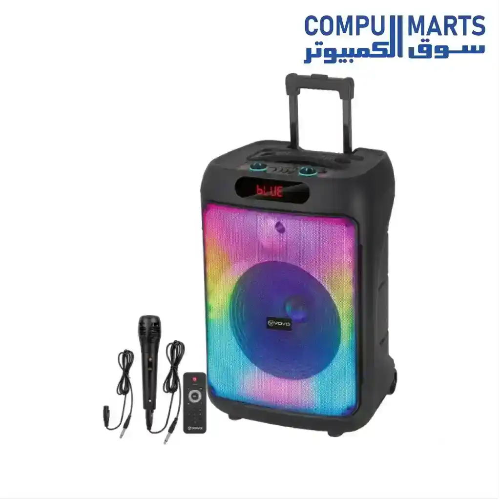 VOVO V-1568 Single 15 Inch Party Speaker 40W MP3 TF Card