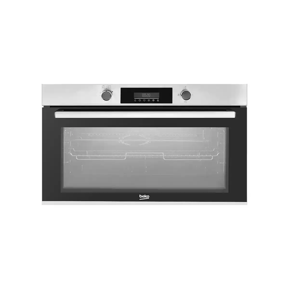 Beko Gas Built-in Ovens 90cm - Gas Safety- Cooling Fan - Cooking fan - digital- Integrated Electronic Ignition - closed door grill