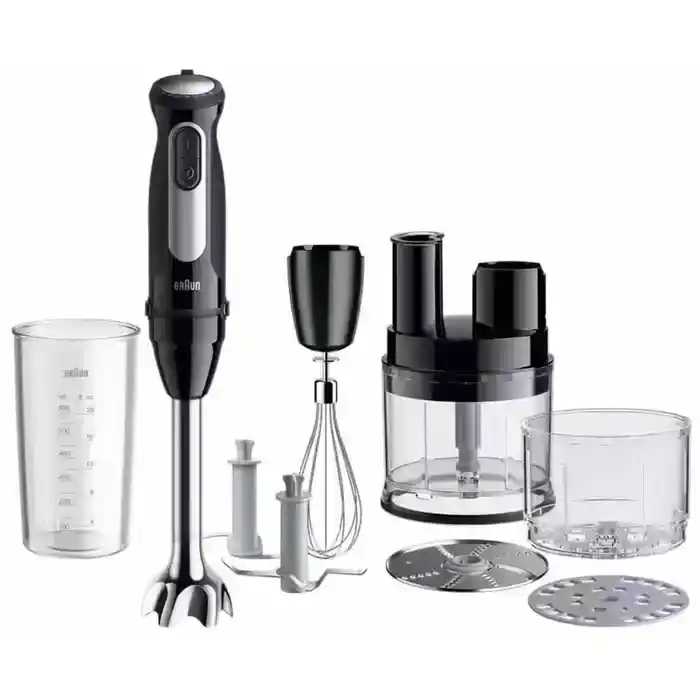 خلاط يدوي Braun MultiQuick 5 بقدرة 1000 وات مع وعاء 500 مل (MQ50813MBK) – أسود