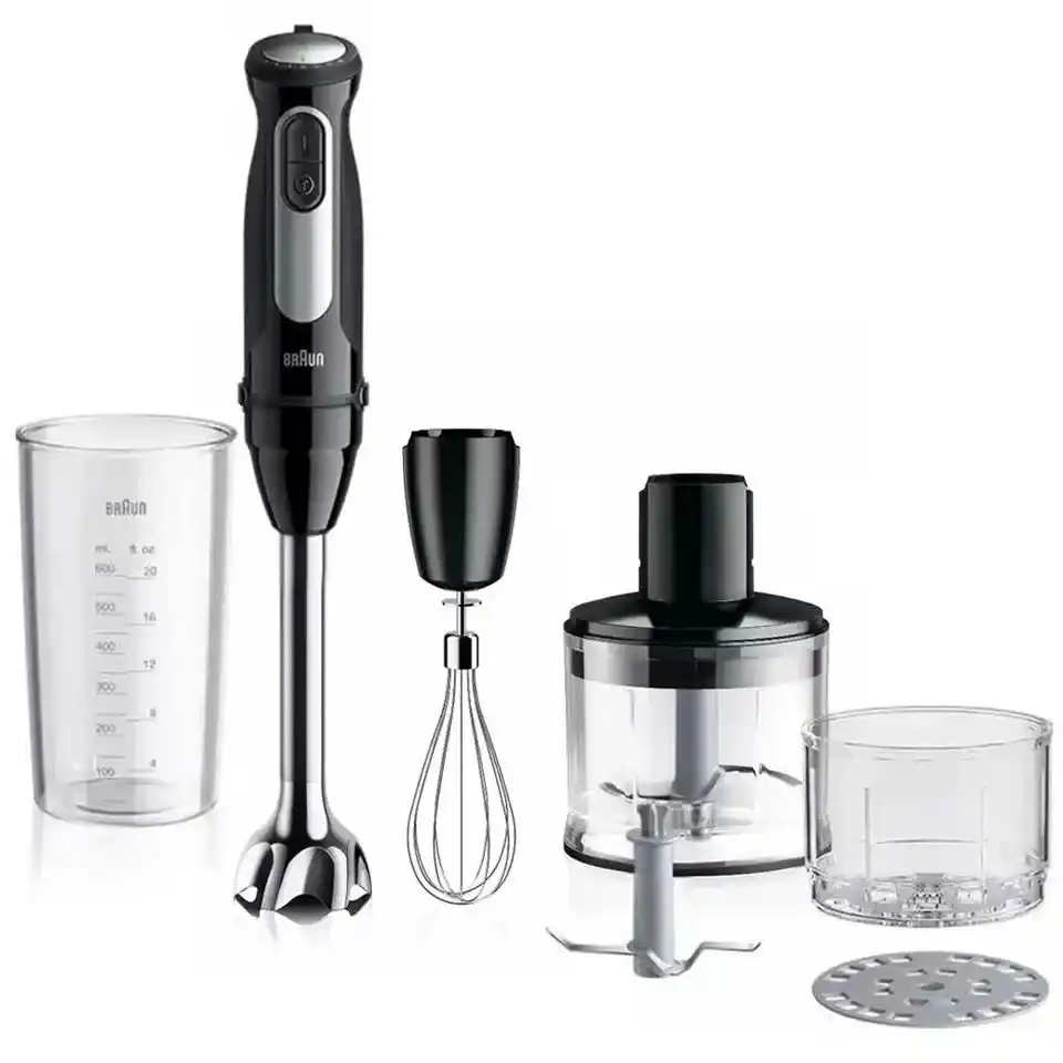 Braun MultiQuick 5 Pro Multifunction Hand Blender, 600ml, 1000 Watt, Black - MQ 55254 MBK ( Raya Warranty )