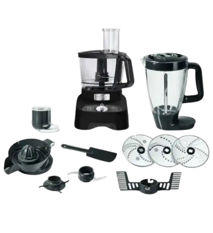Moulinex Double Force Food Processor - 1000 Watts - 34 Functions - Black FP824825