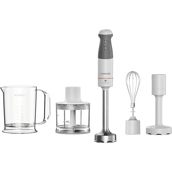 خلاط يدوي Kenwood HBM40.306WH Triblade XL، 850 واط - أبيض