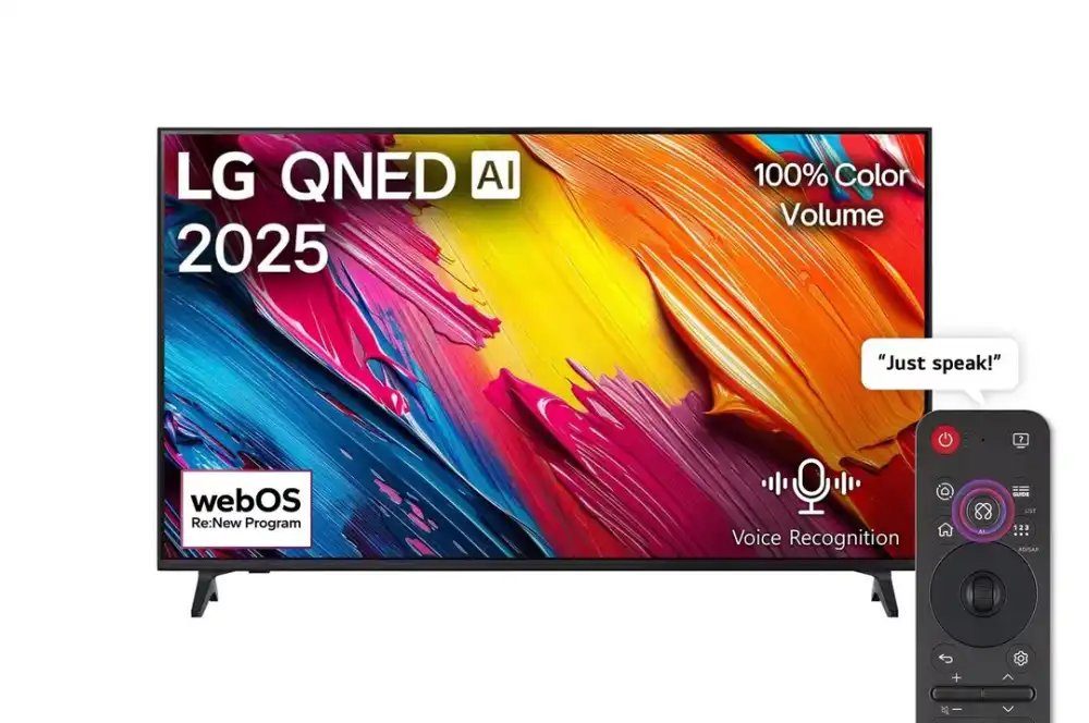 LG 65 Inch Smart TV , 4K UHD QNED Built-In Receiver - 65QNED70A6A