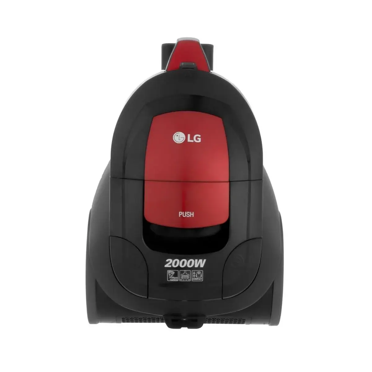 مكنسة إل جي أسطوانية بدون كيس باللون الأحمر - VC5420NNTR