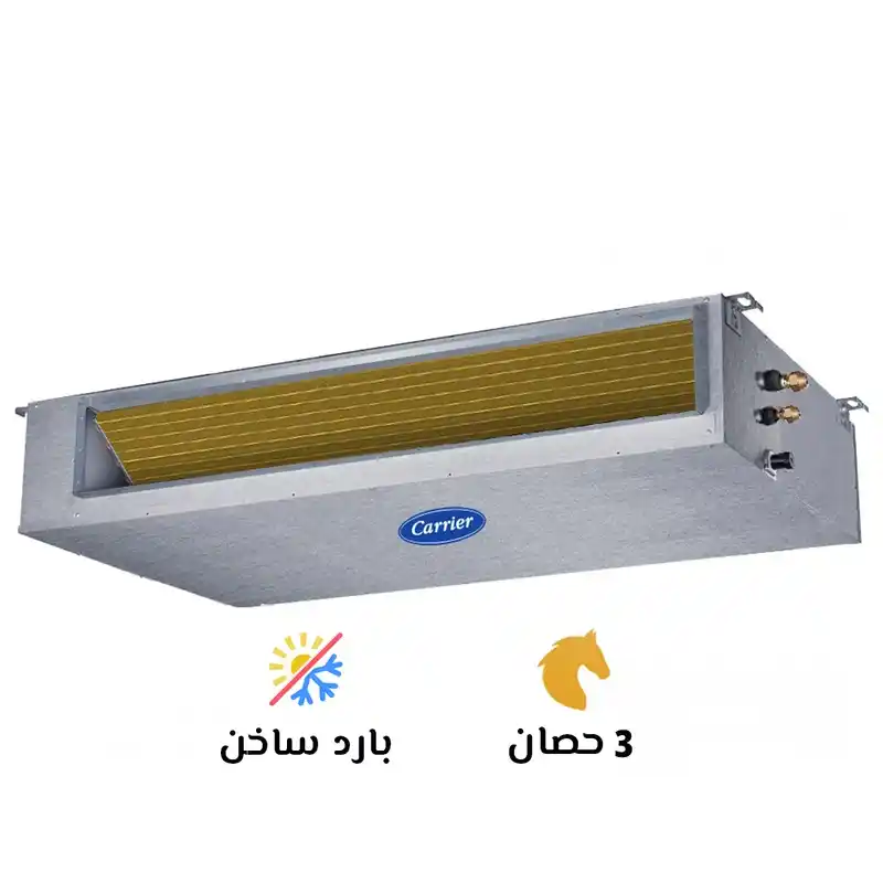 تكييف كلاسيك برو كول كاريير - 3 حصان - بارد/ ساخن - بلازما- شاشة ديجيتال - فضي - QDMA6T24N