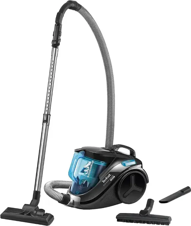 مكنسة كهربائية تيفال Compact Power -بدون كيس - 750 وات -  1.5 لتر-  تركواز - TW3751EG