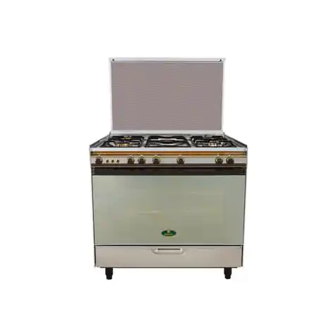 بوتجاز غاز كريازي، 5 شعلة، 60X90‎ سم، 8900S - فضي