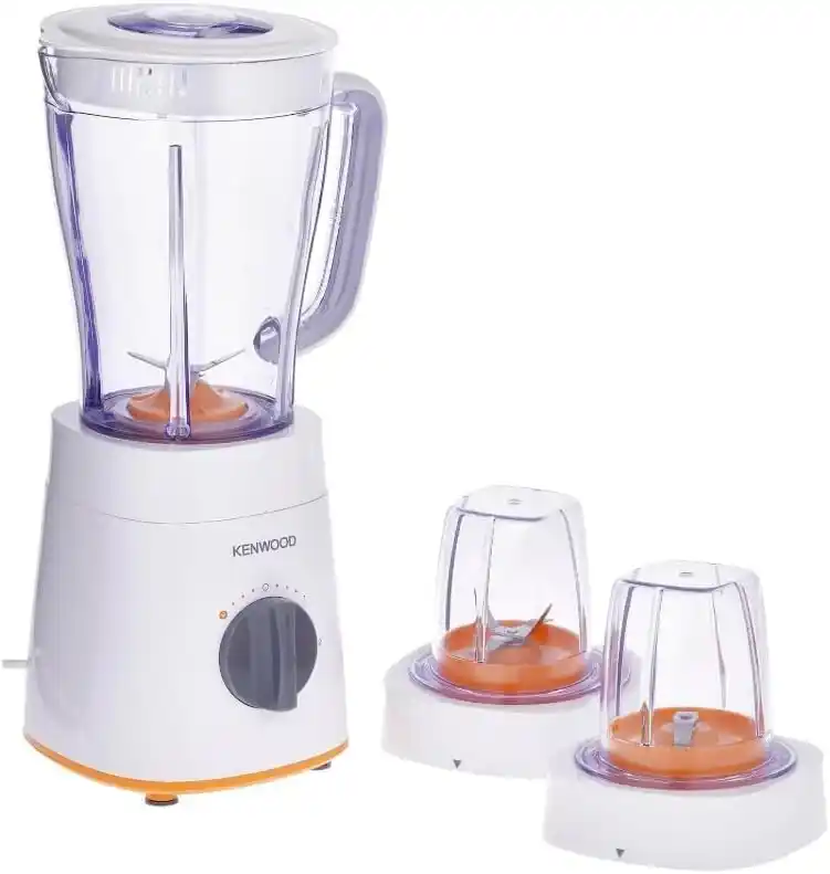 خلاط كهربائي مع 2 مطحنة كينوود، 500 وات، 1.5 لتر، BLP15.360WH - أبيض برتقالي