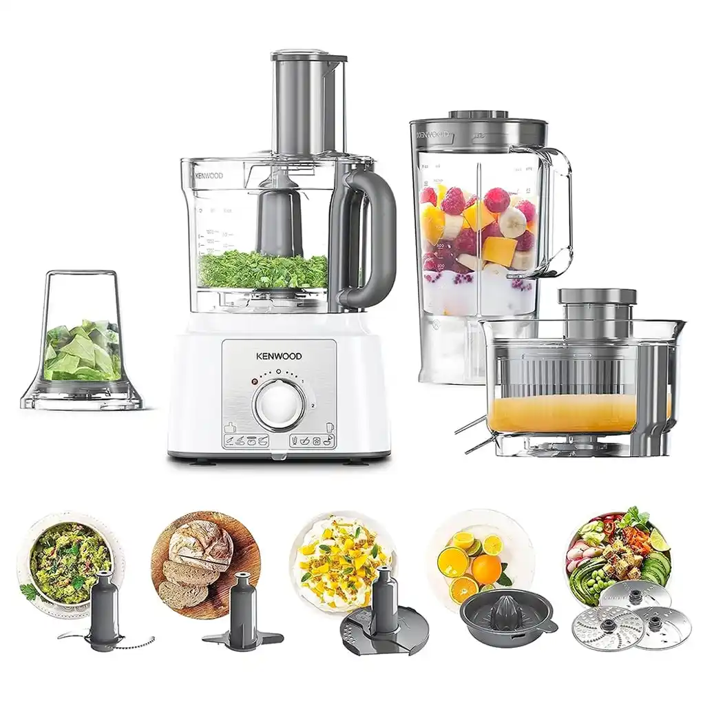 محضر طعام كينود، 1000 وات، 3 لتر، FDP65.750WH - فضي