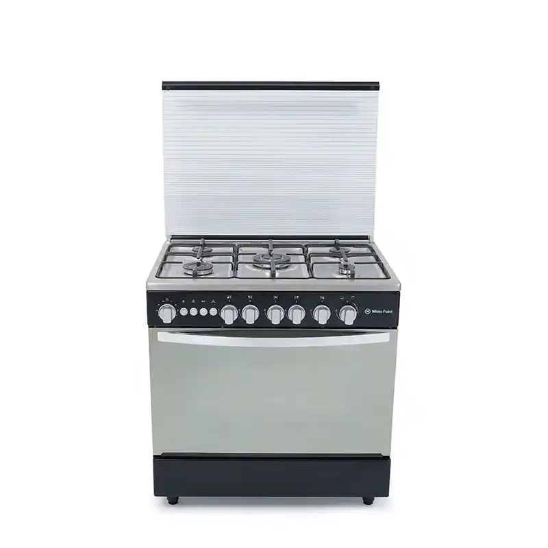 بوتاجاز وايت بوينت، 80×60 سم، 5 شعلة، WPGC8060BXTHSAN - اسود