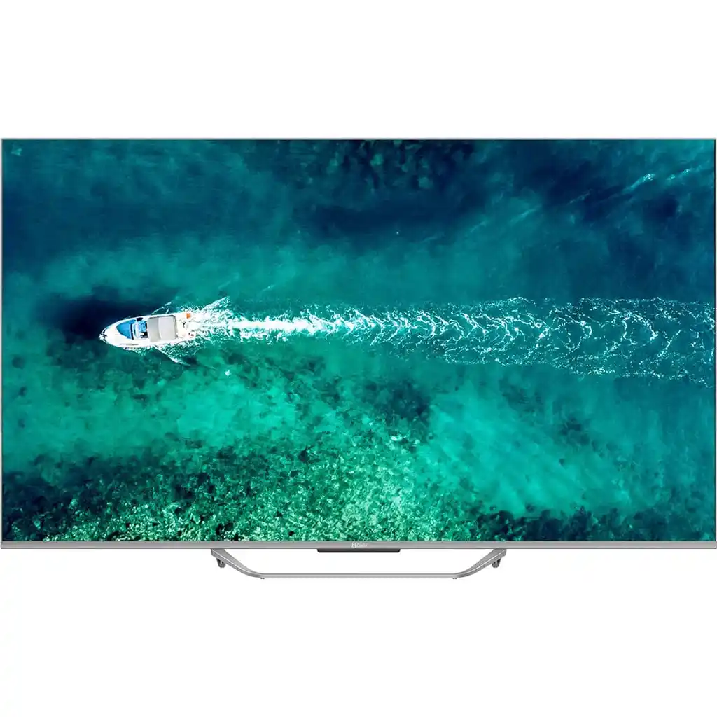 تلفزيون سمارت QNED هاير، 55 بوصة، دقة 4K/UHD، برسفير داخلي، H55S90EU - رمادي