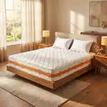 مرتبة بسوست منفصلة كومباكت فوربد، 120×195×25 سم - أبيض