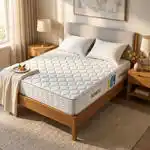 مرتبة بسوست متصلة ديلوكس فوربد، 160×200×25 سم - أبيض