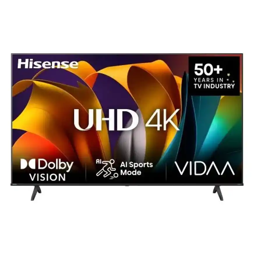 تلفزيون سمارت UHD هايسنس، دقة 4K UHD، مقاس 55 بوصة، 55A6N - أسود