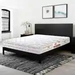 مرتبة بسوست متصلة جولد ستار هاى سليب، 150×195×25 سم - أبيض
