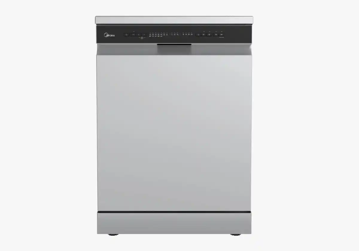 غسالة اطباق ميديا، 14 فرد، 240 فولت، MDWPF1433C(S)-W - رمادي فاتح