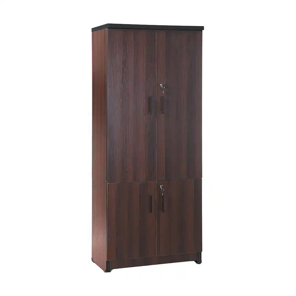 دولاب مكتب ام دي اف، 193×80×42 سم - عسلي