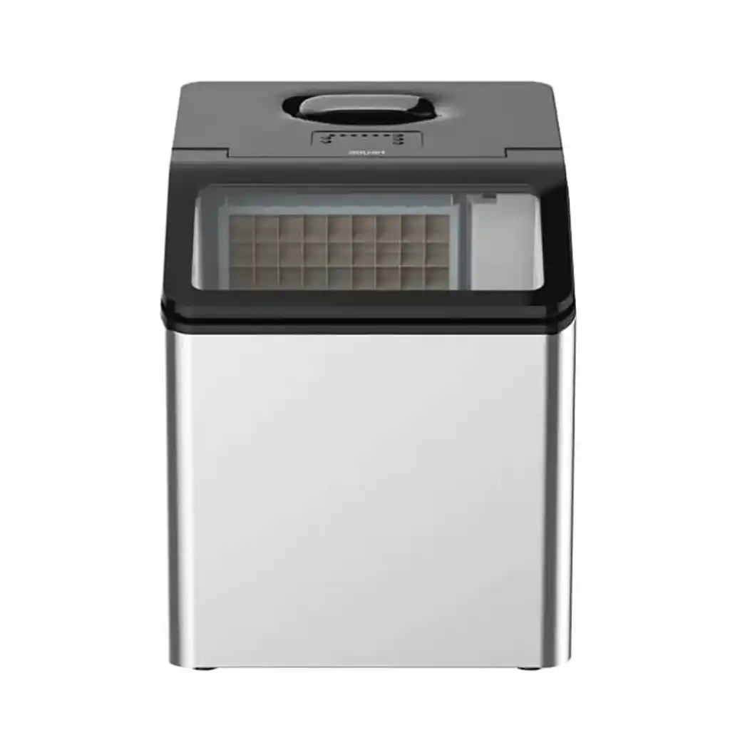 ماكينة صانع ثلج برجن ، 3.8 لتر، 30 كجم، IC3001 - فضي اسود