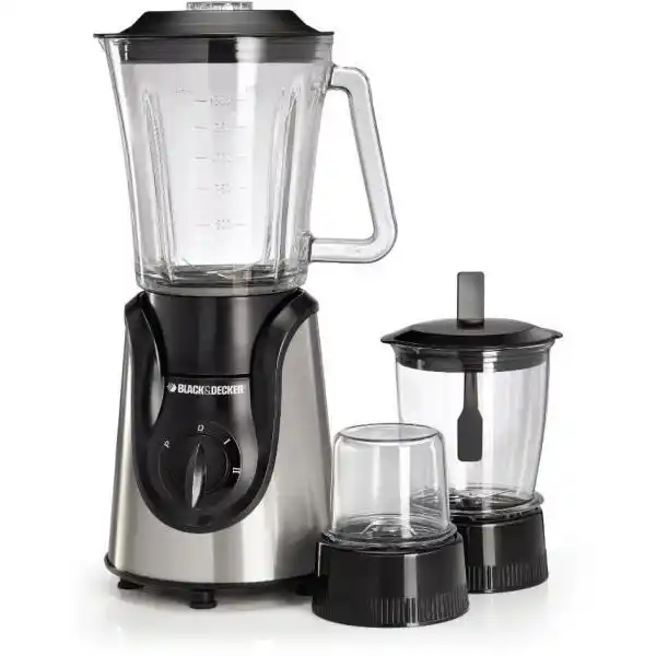 خلاط كهربائي بلاك اند ديكر، 600 وات، 1.5 لتر، BX600G - اسود