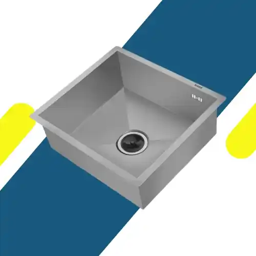 حوض مطبخ هانز ستانلس ستيل 46 سم – H-46-46 – ستانلس 304