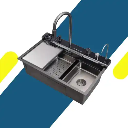 حوض مطبخ بي كورجي (B-KorEgy) بيورتي إستانليس 304 – موديل PK 800 SM DBL – مقاس 80×45 سم