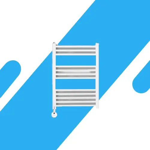 دفاية كهربائية بيضاء بيورتي 300 وات - تصميم أنيق وتجفيف فعال للمناشف