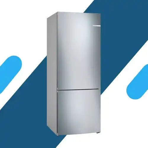 ثلاجة بوش سيريس 4 – 17 قدم – NoFrost – فريزر سفلي – ستانلس - سعة 483 لتر صافي – KGN55VI2E9
