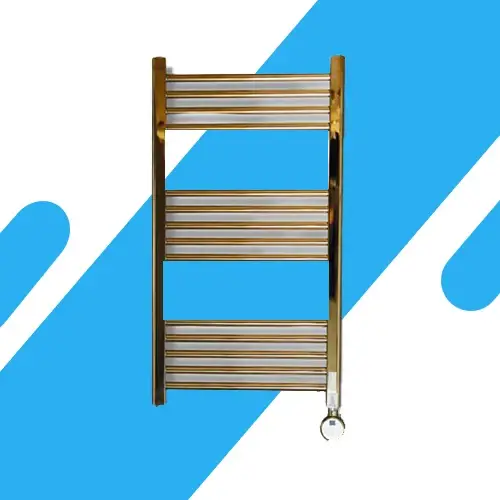 دفاية كهربائية ذهبية بيورتي - 50*90 سم - 400 وات - تصميم أنيق وتجفيف مناشف الحمام