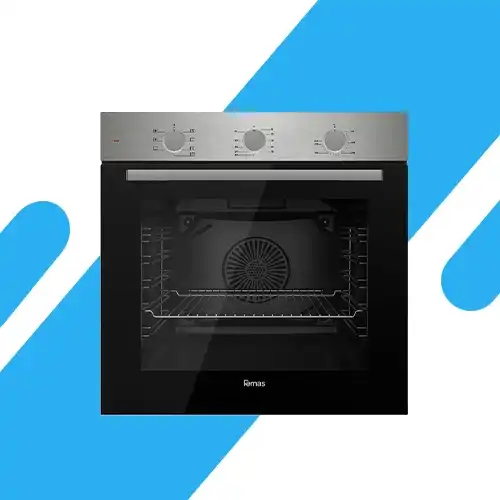 فرن كهرباء بلت إن فيماش 60 سم ستانلس ستيل – 7 وظائف – مروحة توزيع حراري وسيخ شوي – موديل – QMDMD631MI