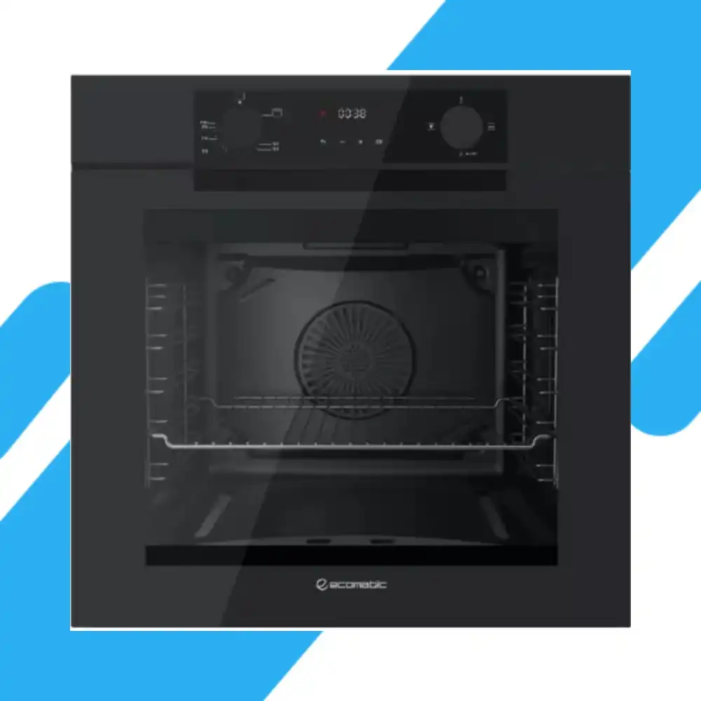 فرن بلت إن غاز إيكوماتيك 60 سم – Double-Tone Black – سعة 83 لتر – FRYART – مروحة كونفكشن – Soft Close - G6604PROBG