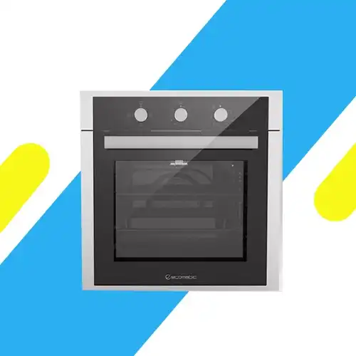 فرن بلت إن غاز إيكوماتيك 60 سم – استيل × كريستال أسود – شواية غاز – إشعال ذاتي - موديل - G6434T