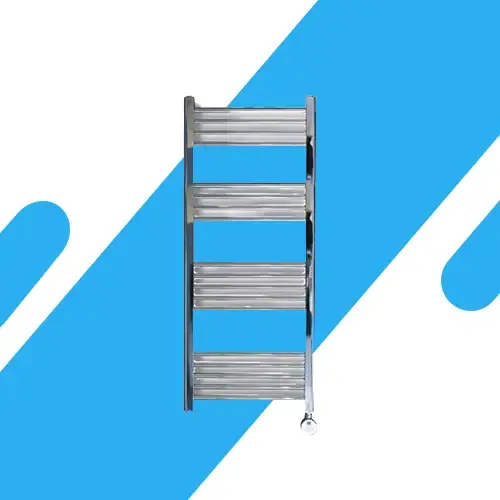 دفاية كهربائية فضية 750 وات - تصميم أنيق وتجفيف مناشف الحمام