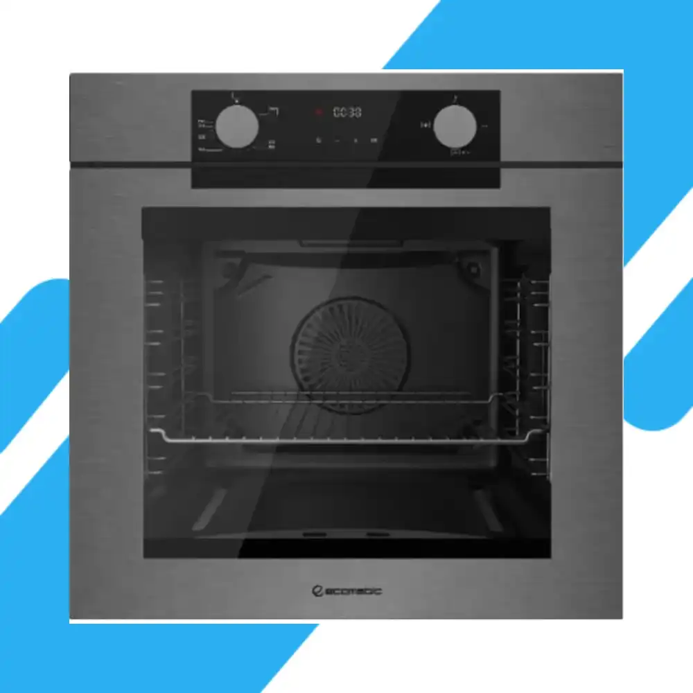 فرن بلت إن غاز إيكوماتيك 60 سم DARK INOX – سعة 83 لتر – FRYART – مروحة كونفكشن – Soft Close - G6604PRODX