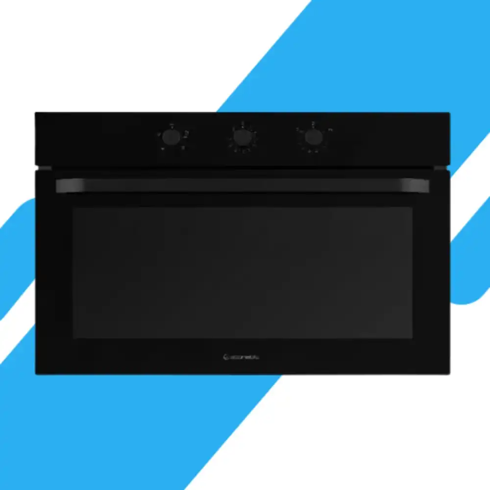 فرن بلت إن غاز إيكوماتيك 90 سم – كريستال أسود – سعة 105 لتر – شواية غاز – Soft Close - G9504GT