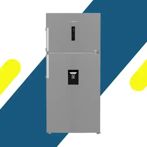 ثلاجة اريستون إنفرتر نوفروست – 630 لتر صافي – بموزع مياه SlimTank – تيتانيوم – موديل ART83 F6654 XNA