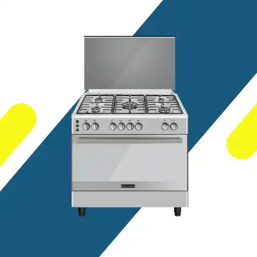 بوتاجاز إيكوماتيك 90 سم غاز، 5 شعلة ساباف، أمان كامل، تركي - موديل - FS9304MM