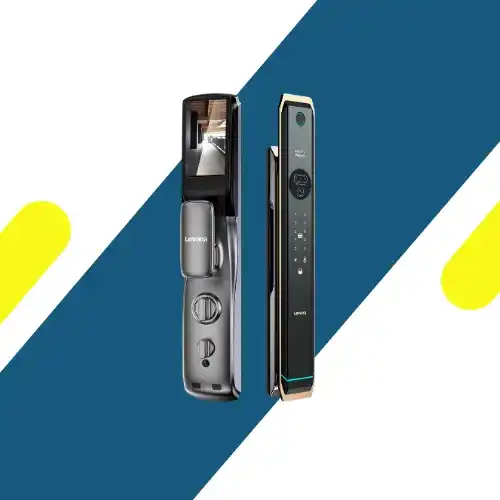 قفل باب ذكي ليڤانا (Levana) I12 Ai Face Version – بصمة وجه 3D ودعم NFC وكاميرا فيديو – Gun Gold