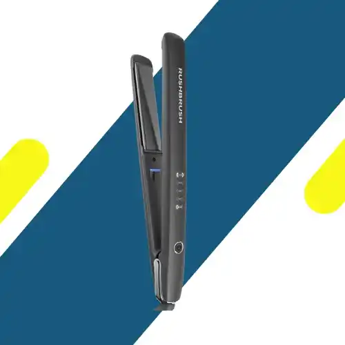 مكواة شعر راش براش X3 Glam Straightener-Black – تألق النجوم بألواح التيتانيوم والسيراميك