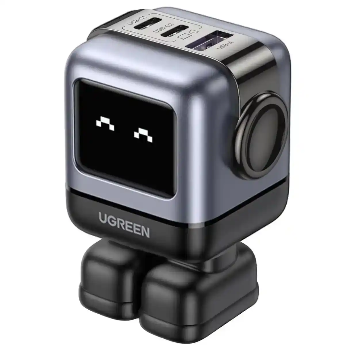 رأس شاحن GaN يو جرين Robot اونو 65 وات - مع 3 منافذ | CD361 - ضمان محلي
